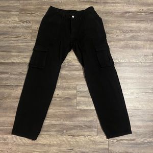 Black cargo pants